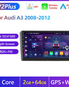 Podofo Android Carplay Car Radio For Audi A3 8P S3 RS3 Sportback 2003-2012 Android Auto 4G Multimedia Navigation autoradio DSP - Riparo82