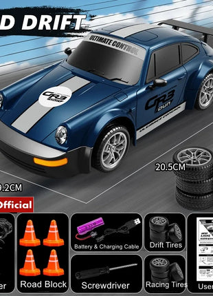 4WD RC Drift Car con luce a LED 2.4G Radio 20KM/h Auto da corsa telecomandate ad alta velocità Modello di veicolo Giocattolo regalo per Ragazzo Ragazza Kid