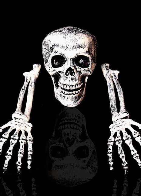 Halloween Hand Bone Skeleton Decorations Yard Inserting Ghost Arm Props for Outdoor Haunted House Party Horror Scene Decorations - Riparo82