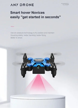 802 Mini Drone 4K 1080P HD Camera WiFi Fpv Pressione dell'aria Mantenimento dell'altitudine Professionale Pieghevole Quadcopter RC Drone Giocattoli per bambini Regalo - riparo82