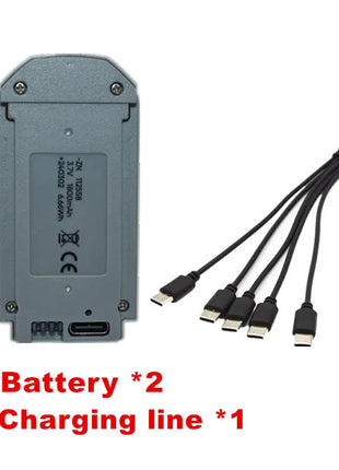 Drone GT3 RC ﻿ Batteria originale 3.7V 1800mAh per V66 Mini Drone Parti V66 CZ06 D16 Quadcopter Batteria/Caricabatterie adatta Accessori - riparo82