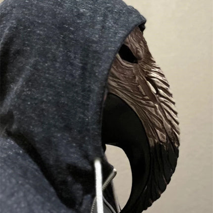 Gothic Black Death Plague Doctor Mask Halloween Party Cosplay Steampunk Bird Beak Mask Scary Costume Long Nose Crow Beak Masks