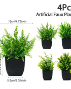 Artificial Plants Potted Green Bonsai Small Tree Grass Plant Pot Ornament Fake Flower for Home Garden Decor Wedding Party Decor