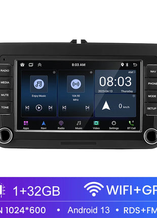 2 Din Car Radio Android 13 Car Multimedia Player GPS WiFi Carplay For Volkswagen Skoda Octavia golf 5 6 touran passat polo Jetta - Riparo82
