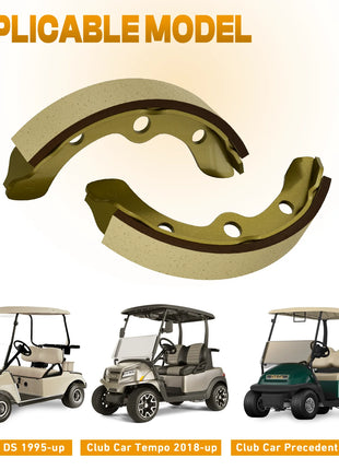 Ganascia freno (set di 4) per Club Car dal 1995 in poi DS e carrello da golf precedente OEM # 1018232 -01 101823201