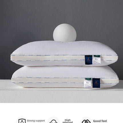 Sleeping Pillows for Bedroom Double Top Bed Stuffed Hotel Five-star Soft Orthopedic Pillow 48*74 Solid Color Extension Cushion