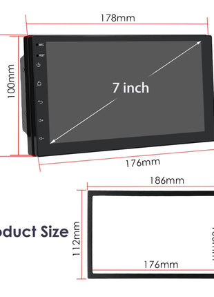 Car Radio 2 Din 7″ Android Multimedia Player GPS WIFI Bluetooth Player for Universal AutoRadio Stereo Video Navigation SWC WIFI - Riparo82