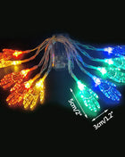 1.5M 10LED Halloween LED Light String Horror Eyeballs Pumpkin Spider Bat Skull Lamp Trick Or Treat Happy Halloween Party Decor - Riparo82