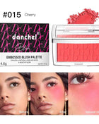 Hot Matte Embossed Blush Palette Rosy Blusher Facial Blush Powder High Pigmented Pink Coral Rouged For Cheeks Smooth Cosmetics