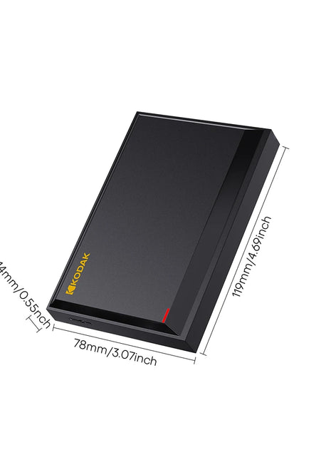 KODAK P190 512GB 2.5'' HDD esterno portatile USB 3.0 5Gbps Disco di archiviazione da gioco compatibile per disco rigido esterno desktop portatile