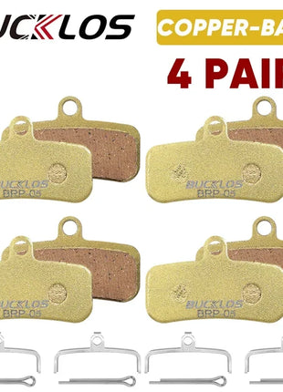 BUCKLOS MTB Pastiglie Freno A Disco per SHIMANO D02S Pastiglie Freno Idraulico In Metallo A Base di Rame Pastiglie Freno Per Mountain Bike per M9120 M820 M810