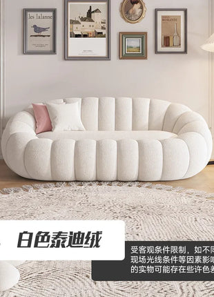 Divano Cloud Combinazione di divani in peluche con zucca Morbido e confortevole Divano moderno per soggiorno Suite Appartamento Mobili per la decorazione della casa