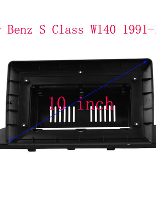 10 Inch Car Frame Fascia Adapter Android Radio Dash Fitting Panel Kit For Benz S Class W140 1991-1998 - Riparo82