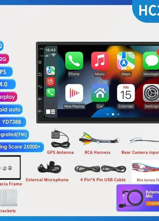 Car Radio 2 Din 7″ Android Multimedia Player GPS WIFI Bluetooth Player for Universal AutoRadio Stereo Video Navigation SWC WIFI