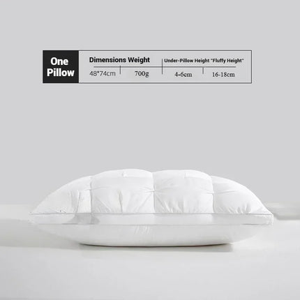 Sleeping Pillows Comfortable Pillows for Sleeping 5-star Hotel Pillow Three-dimensional Soft Bilateral Washed Solid Color Pillow