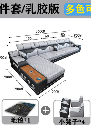 Divani da soggiorno di design nordico Divano da pavimento in pelle Divani replica reclinabili Decorazioni rilassanti Balcone Muebles Mobili per hotel