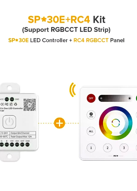 SP530E SP630E WiFi Alexa Bluetooth Controller LED Supporto RGB RGBW RGBCCT o SPI TTL IC Chip LED Strip/Matrix PWM Monocromatico CCT - riparo82