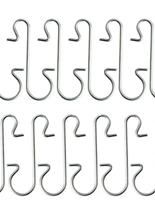 30/300 pezzi ganci in metallo a forma di S supporto albero di Natale palla pendente decorazioni appese per la casa Navidad Capodanno - riparo82