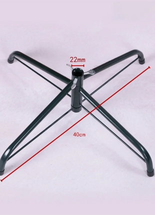 Base per supporto per albero di Natale in metallo resistente Robusto supporto per albero di Natale rotante Base per albero di Natale artificiale Accessorio per albero di Natale - riparo82