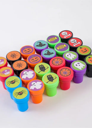 12/24pcs Creative Cartoon Pumpkin Bat Seal Halloween Party Toy Children Birthday Party Small Gifts Kids Favour Gift Bag Fillers - Riparo82