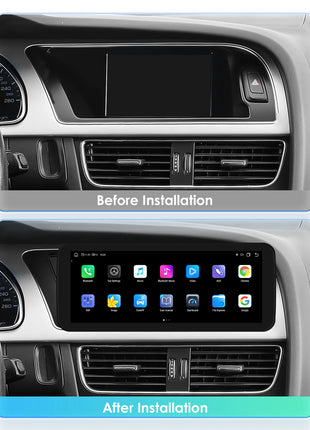 10.25"Carplay Android 13 Auto Car radio For Audi A4 A5 B8 S4 S5 2009-2016 car intelligent system Multimedia GPS Stereo Head Unit - Riparo82