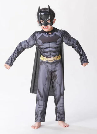 Costume Batman Muscolare Carnevale 2026 - Tuta Zentai Supereroe Bambini Adulti