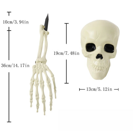 Halloween Decoration Skull Skeleton Horror Artificial Arm Outdoor Yard/garden Decorations Ghostface Hallowen Day of The Dead