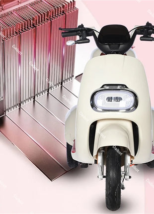 800W Pink/Grey/Red Adults 3 Wheel Electric Tricycle Small With Hidden Foldable Baby Seat/Parent Child Electric Scooter Fashion - Riparo82