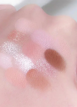 12 Colors Love Highlighting Eyeshadow Blush Palette Multi-purpose Cosmetic Eyes Pigment Powder Makeup Plate Eye Shadow - Riparo82