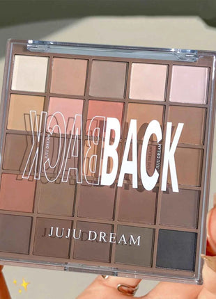 Eyeshadow palette in 25 colors, matte brown nude multi-color eyeshadow, high color rendering, waterproof and sweatproof, daily e