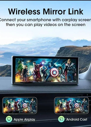 11.3 inch 4K Car DVR Wireless Carplay Android Auto Upgrade 360° Rotating Camera Dash Cam Video Recorder GPS Navigation Dashboard - Riparo82