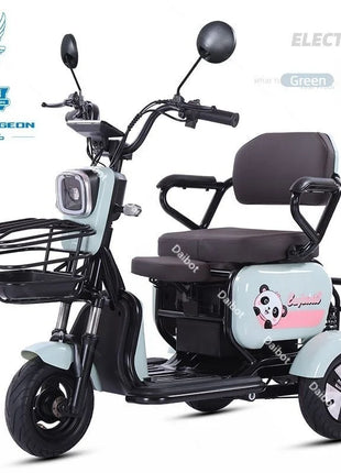 Mini Parent Child Electric Tricycle For Family With Foldable Child Seat 700W 48V 3 Wheels Electric Scooter For Adults Women - Riparo82