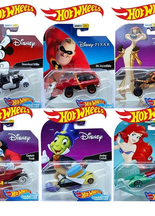 Mattel Hot Wheels Disney Serie 6 1/64 Plutone Anna Olaf Pumbaa Parete Elsa Belle Baymax Auto da Collezione Giocattoli Pressofuso Veicolo Regalo - riparo82