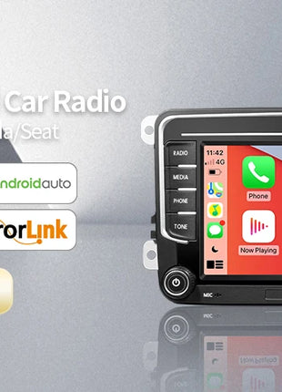 2 Din Car Radio for Seat Ibiza 2009-2013 Audio Multimedia Player CarPlay Android Auto GPS Bluetooth WIFI FM RDS Autoradio - Riparo82