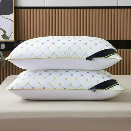 Hotel Pillows Bedroom Beds Sleep Cervical Pillows Middle-High Thickened Pillow Core Machine Washable and Sleep Aid Body Pillow