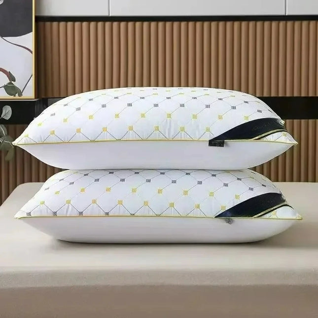 Hotel Pillows Bedroom Beds Sleep Cervical Pillows Middle-High Thickened Pillow Core Machine Washable and Sleep Aid Body Pillow