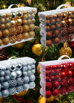 100 pz Decorazioni Di Natale Palline Albero Palle Di Natale Festa di Nozze Ornamento Forniture Per Feste Ornamento Di Natale Palla Palline Di Natale - riparo82