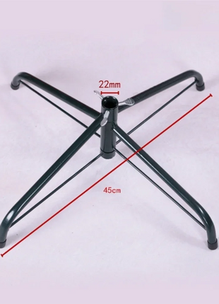 Base per supporto per albero di Natale in metallo Robusta base rotante per albero di Natale artificiale Gambe per supporto per albero di Natale - riparo82