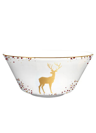 Set di stoviglie in porcellana di cervo nordico Ins per la casa, hotel, bistecche, piatti da dessert, tazze, decorazione per la disposizione degli alimenti occidentali, regalo di Natale - riparo82