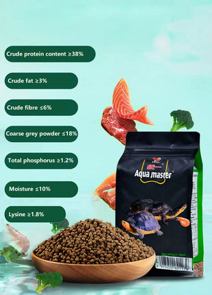 105g General Turtle Food Brazilian Turtle Feed Grass Turtle Young Turtle Food Small Particles Hair Color Yellow Edge Snapping - Riparo82