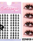 GROINNEYA DIY Lashes Extension Kit Cute Cat Paw False Eyelashes for Enlarged Eyes Korean Actress Natural Make Up - Riparo82