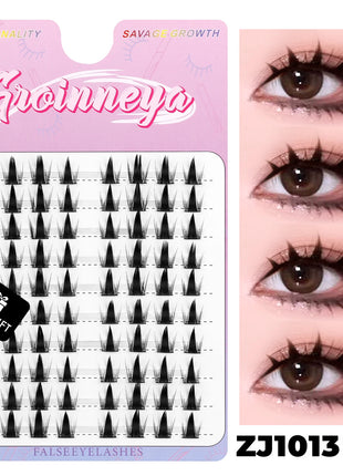 GROINNEYA DIY Lashes Extension Kit Cute Cat Paw False Eyelashes for Enlarged Eyes Korean Actress Natural Make Up - Riparo82
