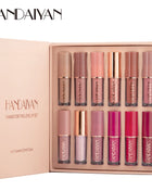 HANDAIYAN 12-Color Velvet Matte Lip Gloss Set - Liquid Lipstick Gift Box Set, Non-Sticky Lip Gloss - Riparo82