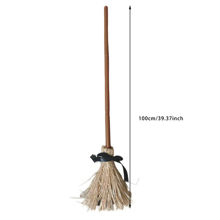 Halloween Sound Activated Floating Broom Touch Activated Witch Broom Is Suitable For Halloween Decoration Magical Atmosphere