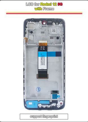 Testato LCD per Xiaomi Redmi 12 5G Display LCD Touch Screen Digitizer Sostituzione per Redmi 12 5G Telefono 2AFZZRN8DY 23076RN8DY LCD - riparo82