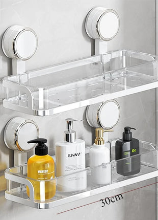 Portaoggetti da bagno a ventosa, WC senza perforazione, portaoggetti rimovibile a parete, lavabo, appendiabiti da parete