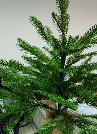 Piccolo albero di Natale Materiale 100% PE con luci a LED Albero di Natale da tavolo 45 cm / 60 cm Decorazioni per l'atmosfera della festa di Natale