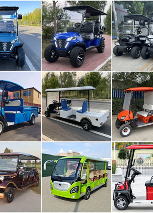 Carrello da Golf Elettrico Personalizzato 4 Posti - Auto Elettrica Legale per Strada - riparo82
