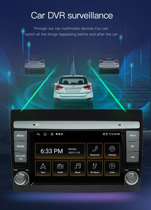 Wireless CarPlay Android 14 Car Radio for For Fiat/Bravo 2007 2008 2009 20102011 2012 AutoRadio Stereo GPS Navigation Multimedia Screen - Riparo82