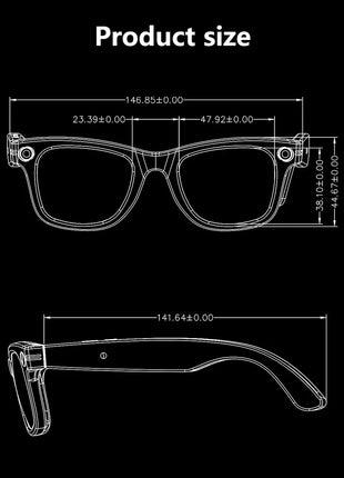 Xiaomi AI Smart Glasses with Camera Sunglasses Mini Camera Video Recorder Wireless Bluetooth Call Anti-blue Glasses for Man Wome - Riparo82